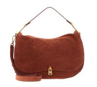 Coccinelle Leder Handtasche Schultertasche Magie Suede Handbag Brule braun