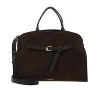 Coccinelle Leder Handtasche Schultertasche Sabine Suede Bi Handbag Fango/Fango dunkelgrün