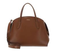 Coccinelle Leder Handtasche Schultertasche Tylde Calf Handbag Smooth Leather Cognac braun