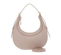 Coccinelle Leder Handtasche Schultertasche Whisper Grained Leather Mini Bag Rosette beige