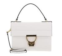 Coccinelle Leder Handtasche Umhängetasche Arlettis Handbag Blanco creme