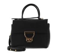 Coccinelle Leder Handtasche Umhängetasche Arlettis Handbag Grained Leather Noir schwarz