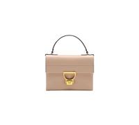 Coccinelle Leder Handtasche Umhängetasche Arlettis Handbag Rosette beige