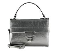 Coccinelle Leder Handtasche Umhängetasche Arlettis Handbag Steel silberfarben