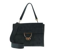 COCCINELLE Arlettis Suede Handbag Shark Grey
