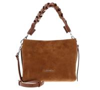 Coccinelle Leder Handtasche Umhängetasche Boheme Handbag Suede Grainy Leather Cognac/Cognac hellbraun