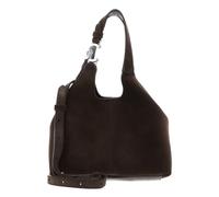 Coccinelle Leder Handtasche Umhängetasche C-Easy Handbag Suede Fango/Fango dunkelbraun