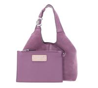 Coccinelle Leder Handtasche Umhängetasche C-Easy Handbag Suede Jellyfish violett
