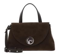 Coccinelle Leder Handtasche Umhängetasche Nikla Suede Bim Handbag Fango/Fango dunkelgrün