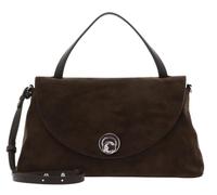 Coccinelle Leder Handtasche Umhängetasche Nikla Suede Bim Handbag Fango/Fango dunkelgrün