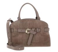 Coccinelle Leder Handtasche Umhängetasche Sabine Suede Bi Handbag Warm Taupe