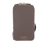 Coccinelle Leder Handytasche Flor Hi-Tech Phone Bag Warm Taupe