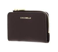 Coccinelle Leder Kartenetui Metallic Soft Credit Card Holder Brunette Dunkelbraun