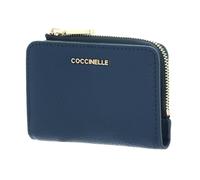 Coccinelle Metallic Soft Geldbörse blaugrau, Leder, Damen