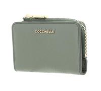 Coccinelle Leder Kartenetui Metallic Soft Credit Card Holder Greenery grün