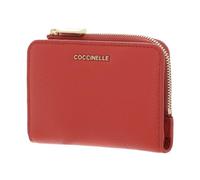 Coccinelle Leder Kartenetui Metallic Soft Credit Card Holder Grenadine Red hellrot