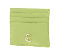 Coccinelle Leder Kartenhalter C-Me Document Holder Grained Leather Green Glow hellgrün