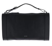 COCCINELLE Leder Reisetasche Elinor Handbag Grained Leather Noir schwarz