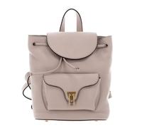 Coccinelle Leder Rucksack Freizeitrucksack Beat Soft Grained Leather Backpack Rosette beige