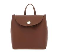 Coccinelle Leder Rucksack Nikla Mini Bag Double Grainy Leather Cognac/Noir braun