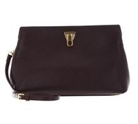 Coccinelle Leder Schultertasche Beat Clutch Handbag Grained Leather Darkbrown dunkelbraun