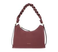 Coccinelle Leder Schultertasche Boheme Grana Double Shoulder Bag Wint. Rose/Berry beere