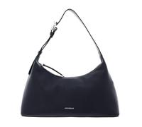Coccinelle Leder Schultertasche Fern Handbag Grained Leather Midnight Blue dunkelblau