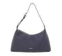 Coccinelle Leder Schultertasche Fern Handbag Grained Leather Stove blaugrau