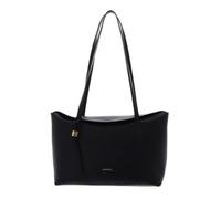 Coccinelle Leder Schultertasche Thess Handbag Grained Leather Noir schwarz