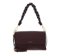 Coccinelle Leder Schultertasche Umhängetasche Boheme Grana Double Shoulder Bag Berry/Wint. Rose dunkelviolett