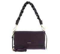 Coccinelle Leder Schultertasche Umhängetasche Boheme Grana Double Shoulder Bag Prune/Ribes dunkelviolett