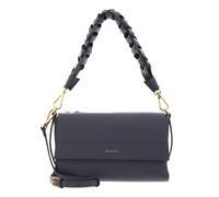 Coccinelle Leder Schultertasche Umhängetasche Boheme Grana Double Shoulder Bag Stove/Midn. Blue blaugrau