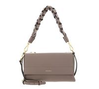 Coccinelle Leder Schultertasche Umhängetasche Boheme Grana Double Shoulder Bag Warm Taupe/Rosette