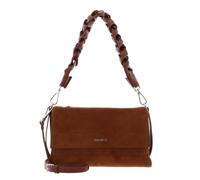Coccinelle Leder Schultertasche Umhängetasche Boheme Shoulder Bag Suede Leather/Grained Lea. Cognac/Cognac hellbraun