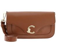 Coccinelle Leder Schultertasche Umhängetasche C-Me Handbag Grainy Leather Cognac braun