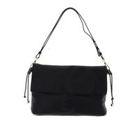 Coccinelle Leder Schultertasche Umhängetasche Lidia Handbag Smooth Leather Noir schwarz