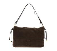 Coccinelle Leder Schultertasche Umhängetasche Lidia Handbag Suede Leather/Smooth Leather Fango/Fango dunkelgrün