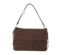 Coccinelle Leder Schultertasche Umhängetasche Lidia Handbag Suede Leather/Smooth Leather Warm Taupe/Warm Taupe
