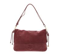 Coccinelle Leder Schultertasche Umhängetasche Lidia Handbag Suede Leather/Smooth Leather Wint. Rose/W. Ros beere