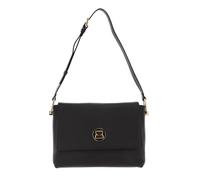 Coccinelle Leder Schultertasche Umhängetasche Liya Shoulderbag Bark/Noir dunkelgrün