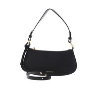 Coccinelle Merveille Schultertasche schwarz, genarbtes Leder, Damen