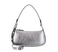 Coccinelle Leder Schultertasche Umhängetasche Merveille Mini Bag Steel grau