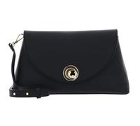 Coccinelle Leder Schultertasche Umhängetasche Nikla Handbag Double Grainy Leather Noir/Cognac schwarz