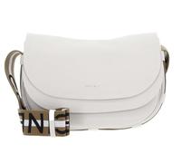 Coccinelle Leder Schultertasche Umhängetasche Raquel Crossbody Bag Blanco/Skin creme