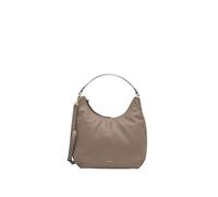 Coccinelle Leder Schultertasche Umhängetasche Rebekka Handbag Grained Leather Warm Taupe