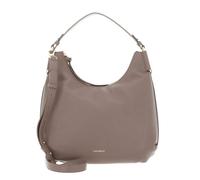 Coccinelle Leder Schultertasche Umhängetasche Rebekka Handbag Grained Leather Warm Taupe