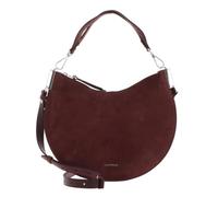 Coccinelle Leder Schultertasche Umhängetasche Sunup Handbag Suede Leather Berry beere