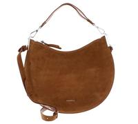 Coccinelle Leder Schultertasche Umhängetasche Sunup Handbag Suede Leather Cognac braun