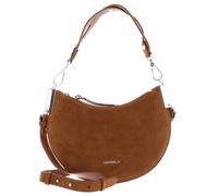 Coccinelle Leder Schultertasche Umhängetasche Sunup Suede Shoulder Bag Cognac hellbraun