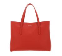 Coccinelle Leder Shopper Schultertasche mit Laptopfach Swap Handbag Grained Leather Tangerine orange